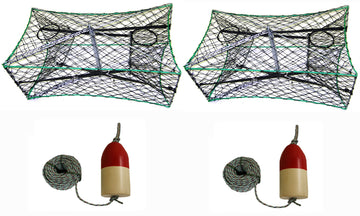 KUFA galvanized foldable crab trap 32x16x12 for stable coastal use