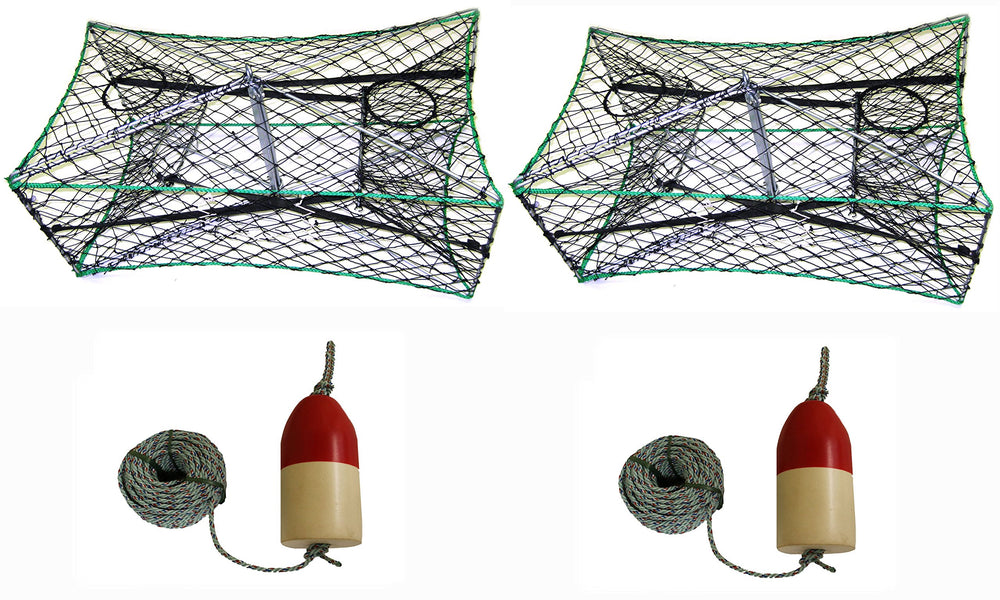 KUFA galvanized foldable crab trap 32x16x12 for stable coastal use