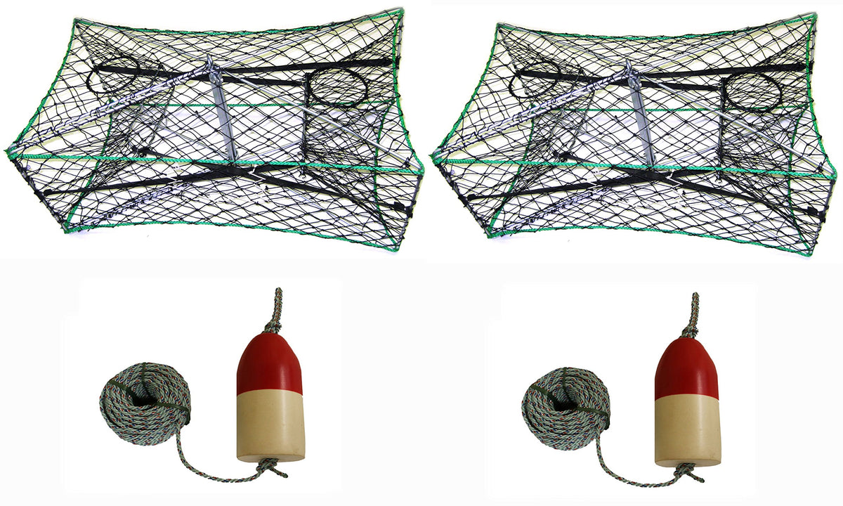 KUFA galvanized foldable crab trap 32x16x12 for stable coastal use