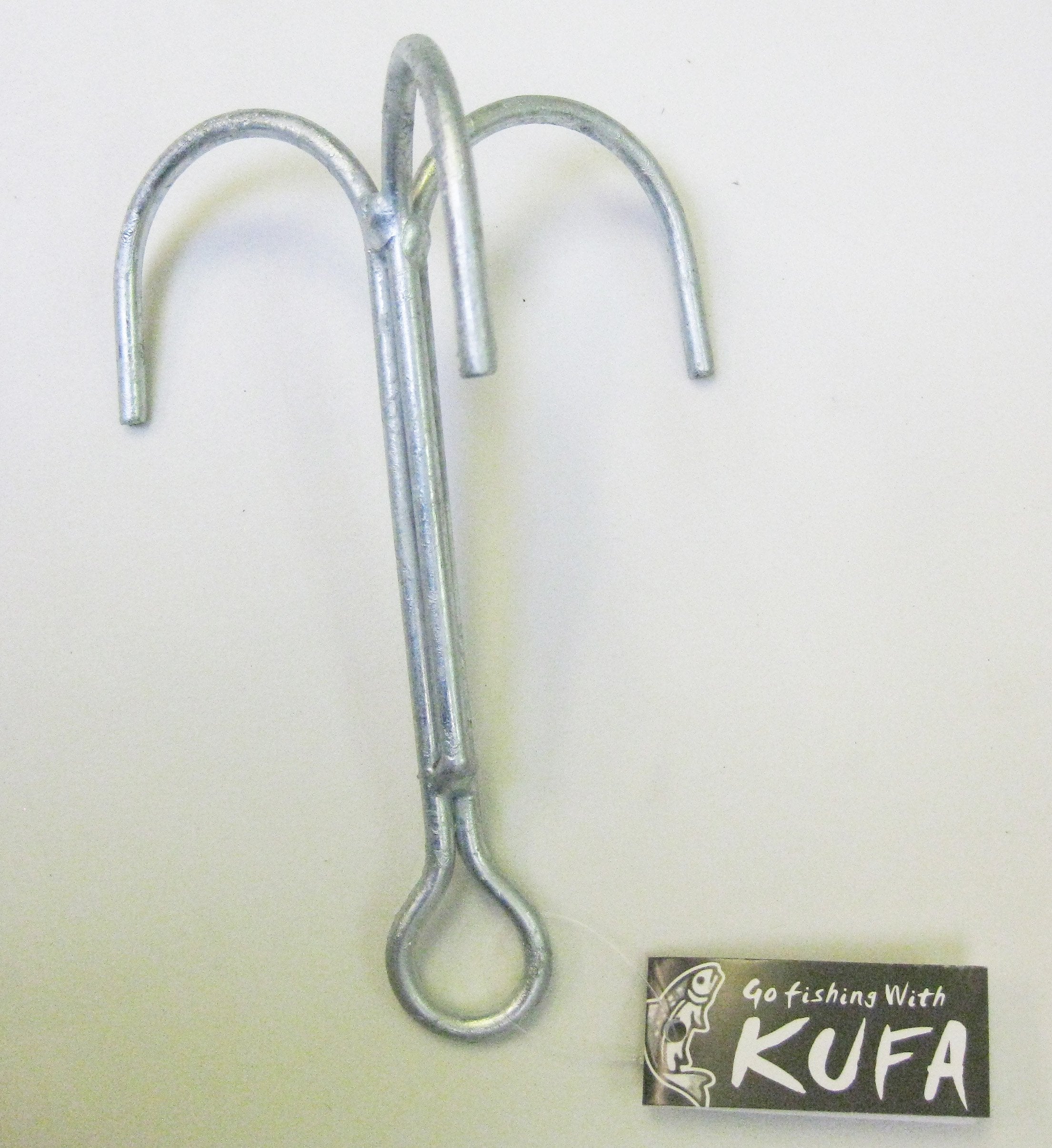 Grapple hook in water with galvanized finish, KUFA 5x8 inch size