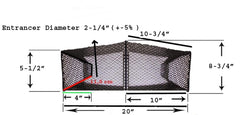 KUFA minnow trap construction detail demonstrates stability and durability