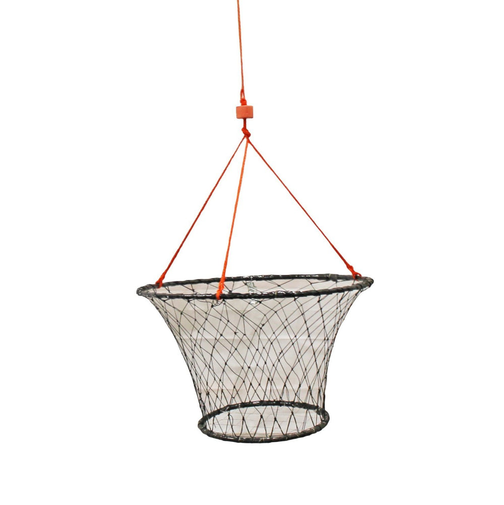 KUFA crab trap with rope coiled demonstrates easy handling and quick retrieval after long soak