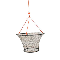 KUFA crab trap with rope coiled demonstrates easy handling and quick retrieval after long soak