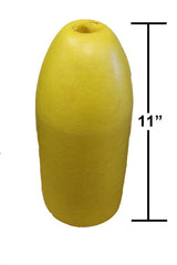 KUFA shrimp pot float, side view shows durable foam and versatile use as moorage buoy.