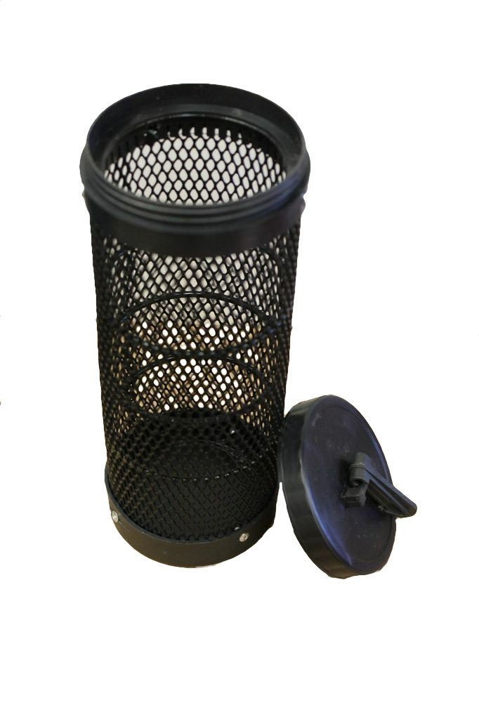 KUFA Sports bait barrel in black, 3.5 x 6 inches, durable trap bait for crabs