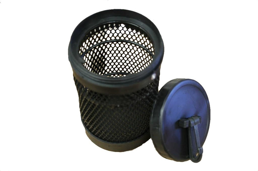 KUFA bait barrel end with snap and screw-on lid for easy loading
