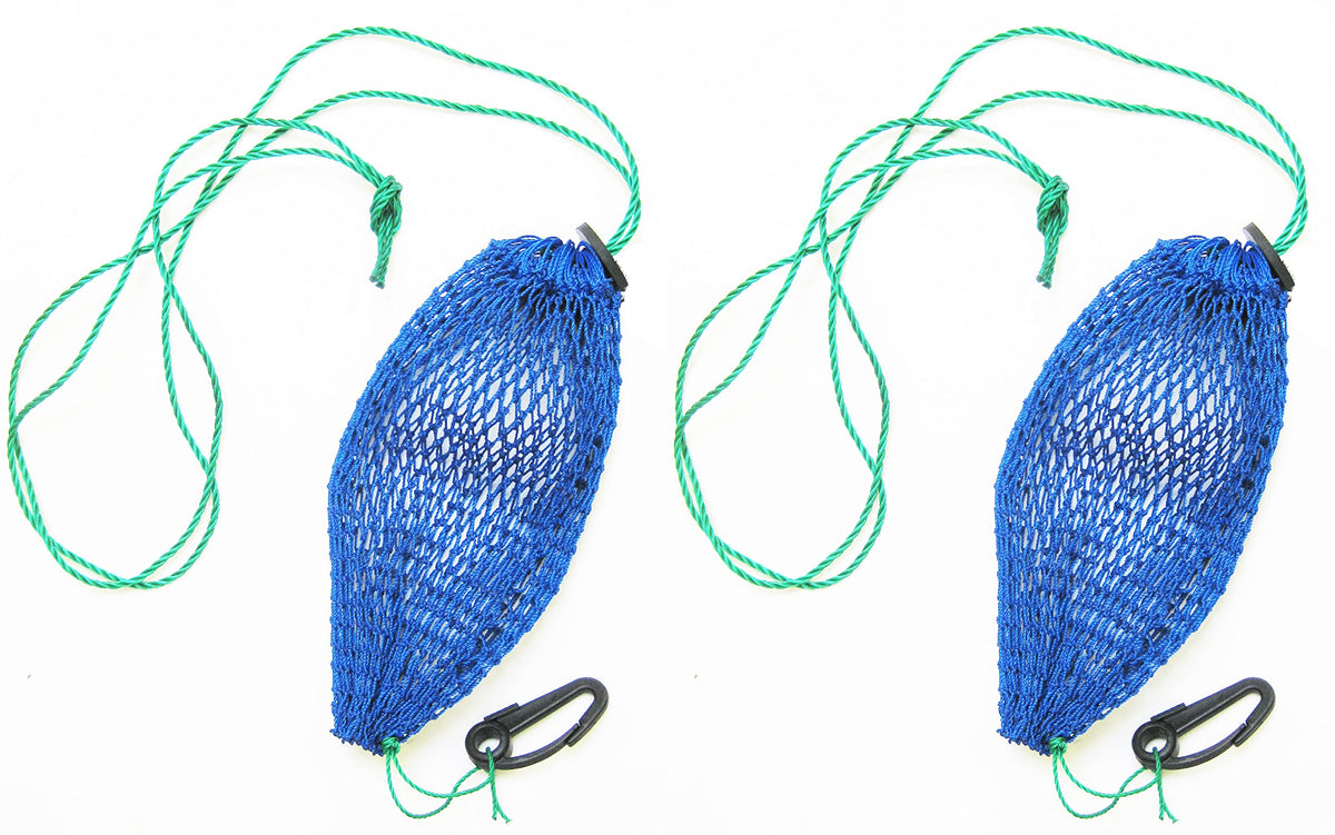 KUFA Sports crab trap bait bag pair attached to a trap for secure bait.