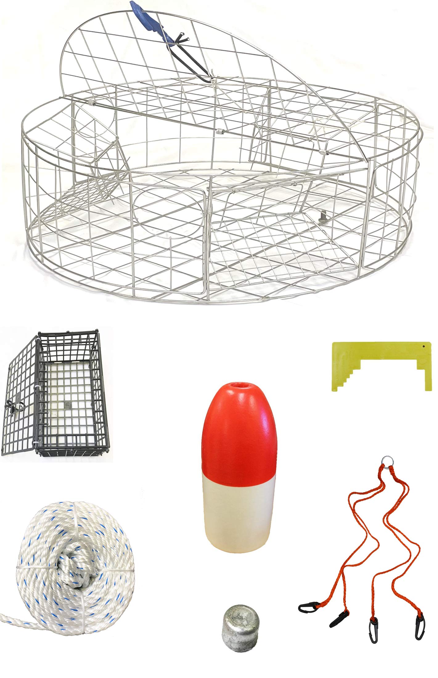 KUFA Sports CT120 front view crab trap, durable stainless steel for lasting use.