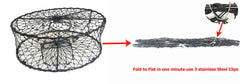 KUFA crab trap entrance ramp enables smooth entry for crabs.