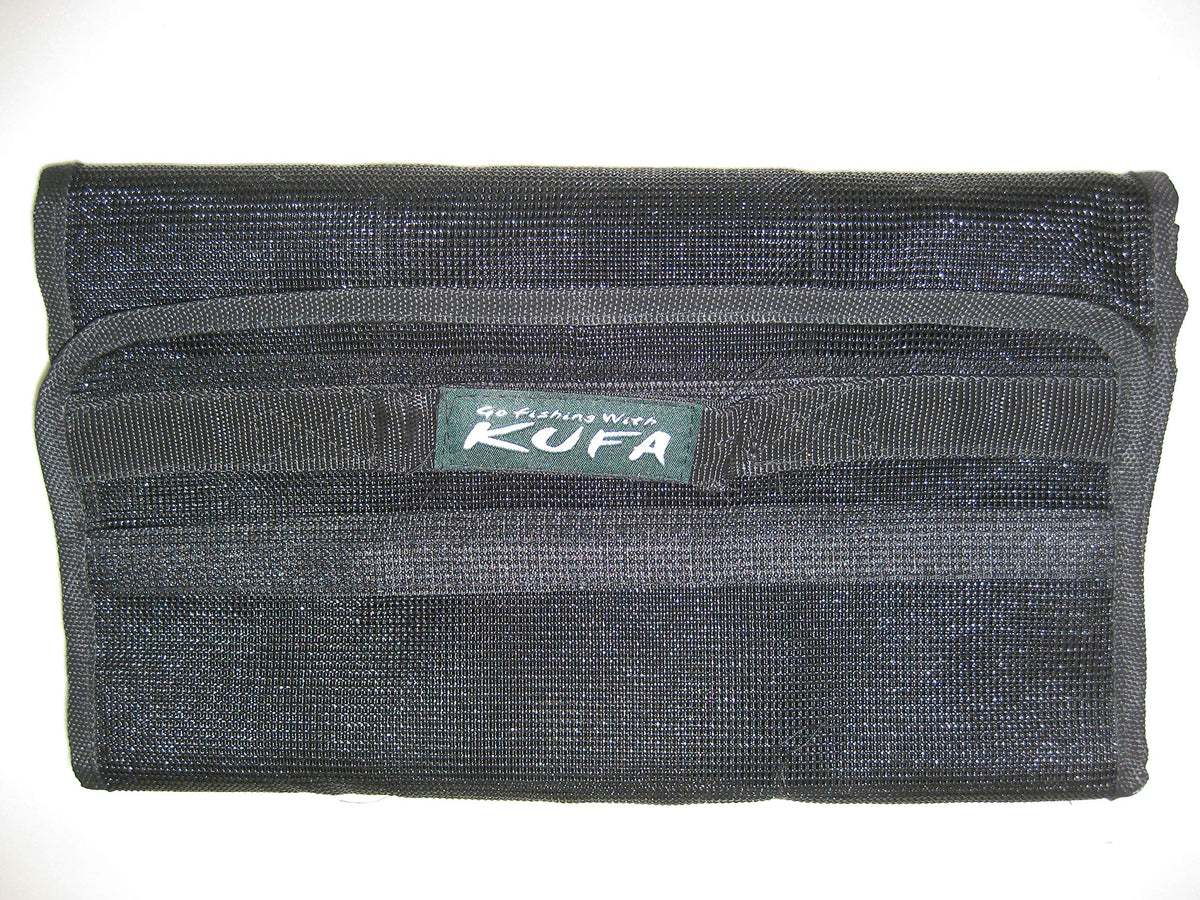 KUFA Sports Flasher Organizer on a boat deck showing the vented bag and secure design