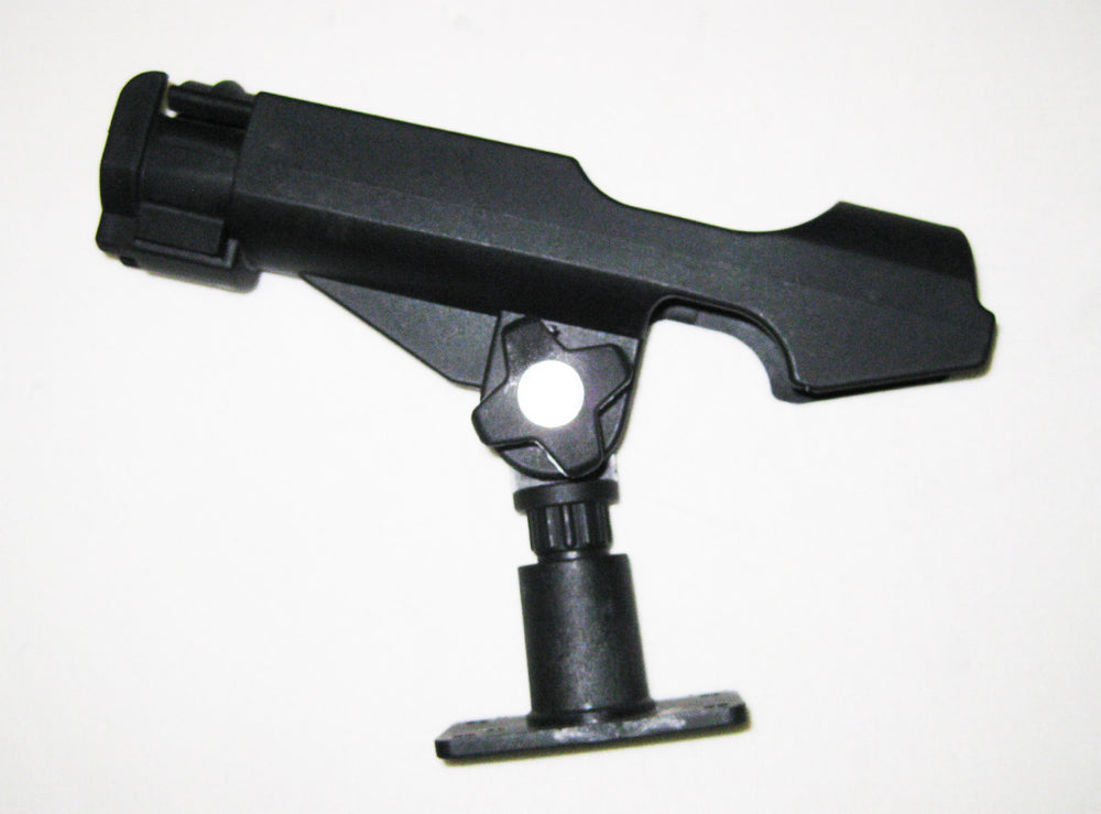 Kufa Sports boat rods holder shows 360-degree movability for flexible rod direction