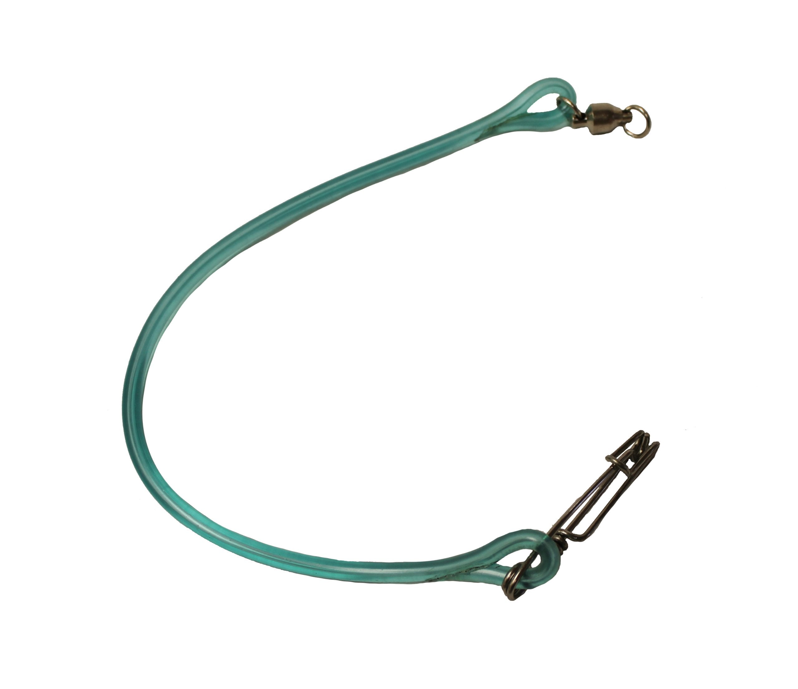 KUFA Sports trolling snubber in green with cannonball snap for easy handling.