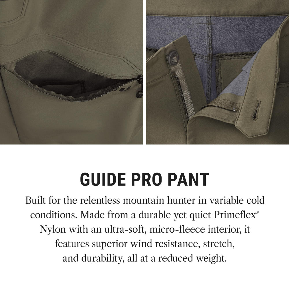 KUIU Guide Pro Pant articulation enables crouch-and-stalk movement on rugged terrain