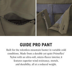 KUIU Guide Pro Pant articulation enables crouch-and-stalk movement on rugged terrain