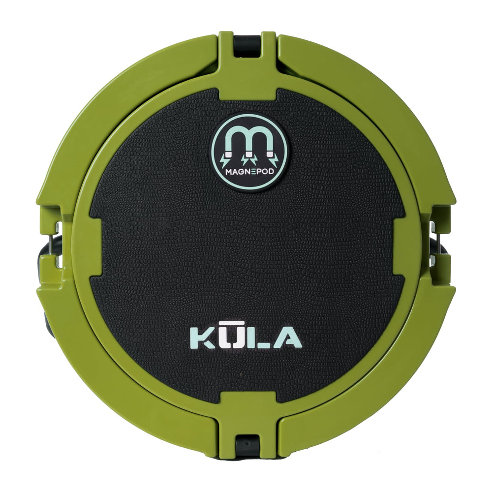 KULA Bote hard-shell cooler with travel handle assembly demonstrates portability for on-the-go use.