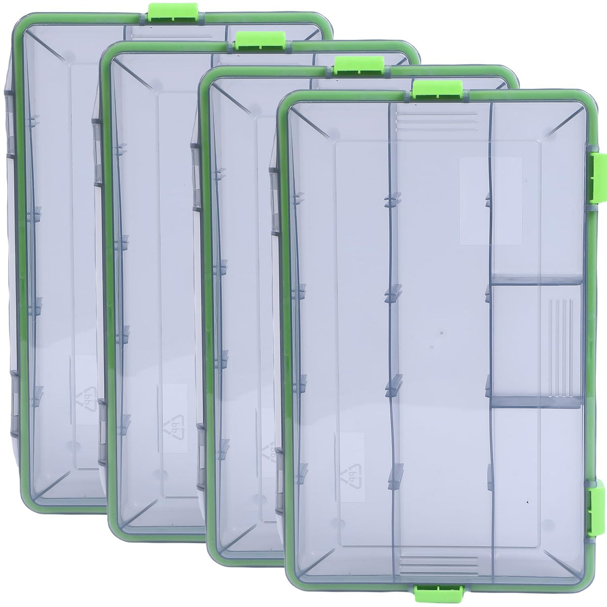 Kulport 3600 grey tackle box – front view