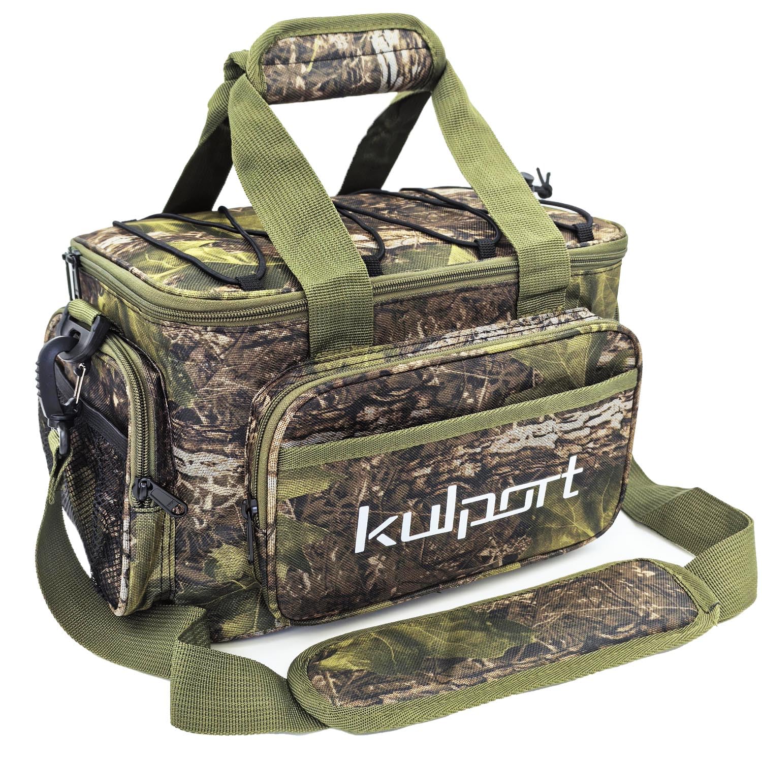 Front view of Kulport Tackle Bag for freshwater and saltwater fishing