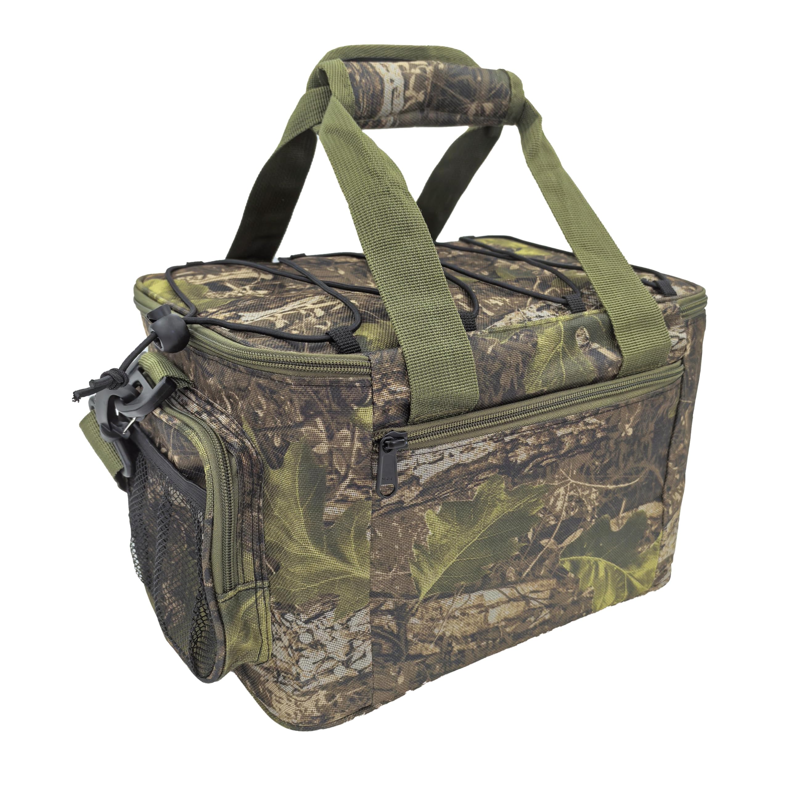 Kulport tackle bag side pockets organize lures and tools on-the-go.