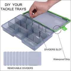 Kulport tackle box lid showing waterproof gasket
