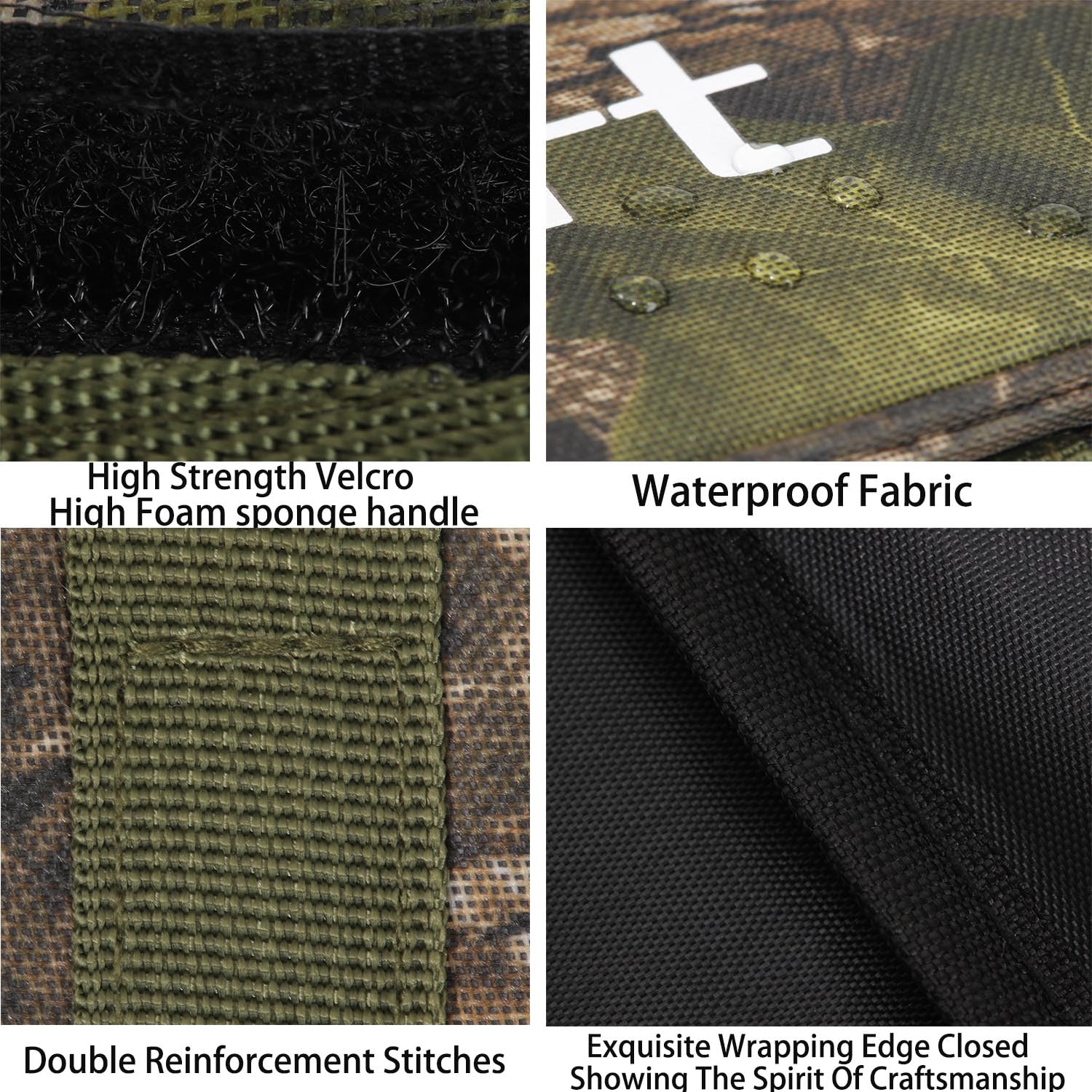 Close-up of tough 600D rip-stop fabric used in the Kulport bag