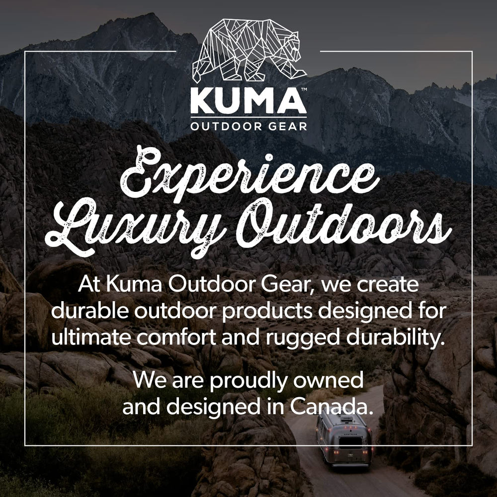 Kuma Off Grid Chair 12lb weight and rugged frame for adventures