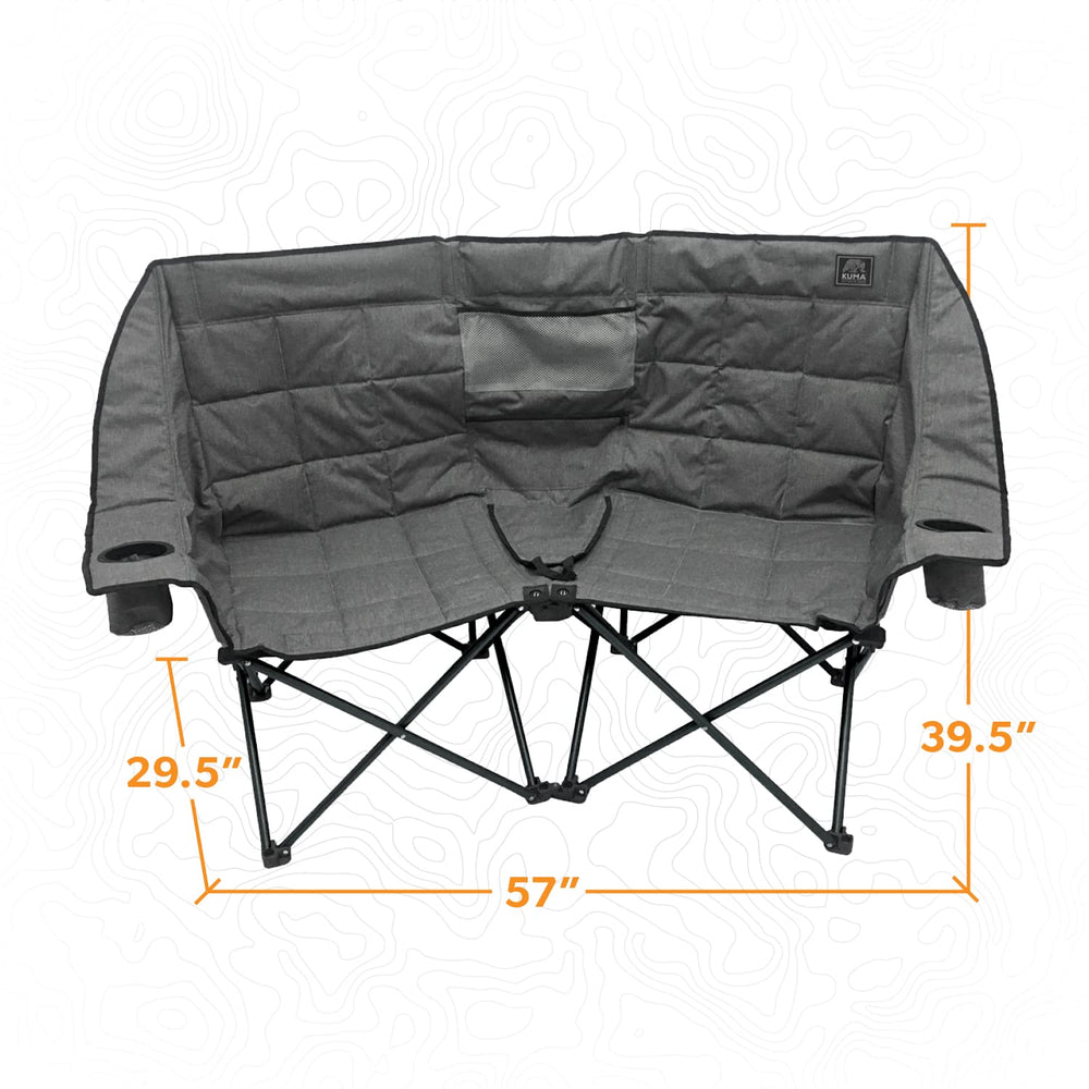 Kuma Outdoor Gear Kozy Bear Chair built-in cooler keeps drinks chilled during long outdoor sessions.
