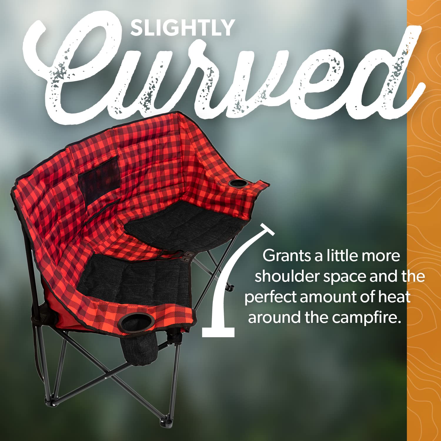 Kuma Outdoor Gear Kozy Bear Chair insulated cup holders keep drinks within arm's reach.