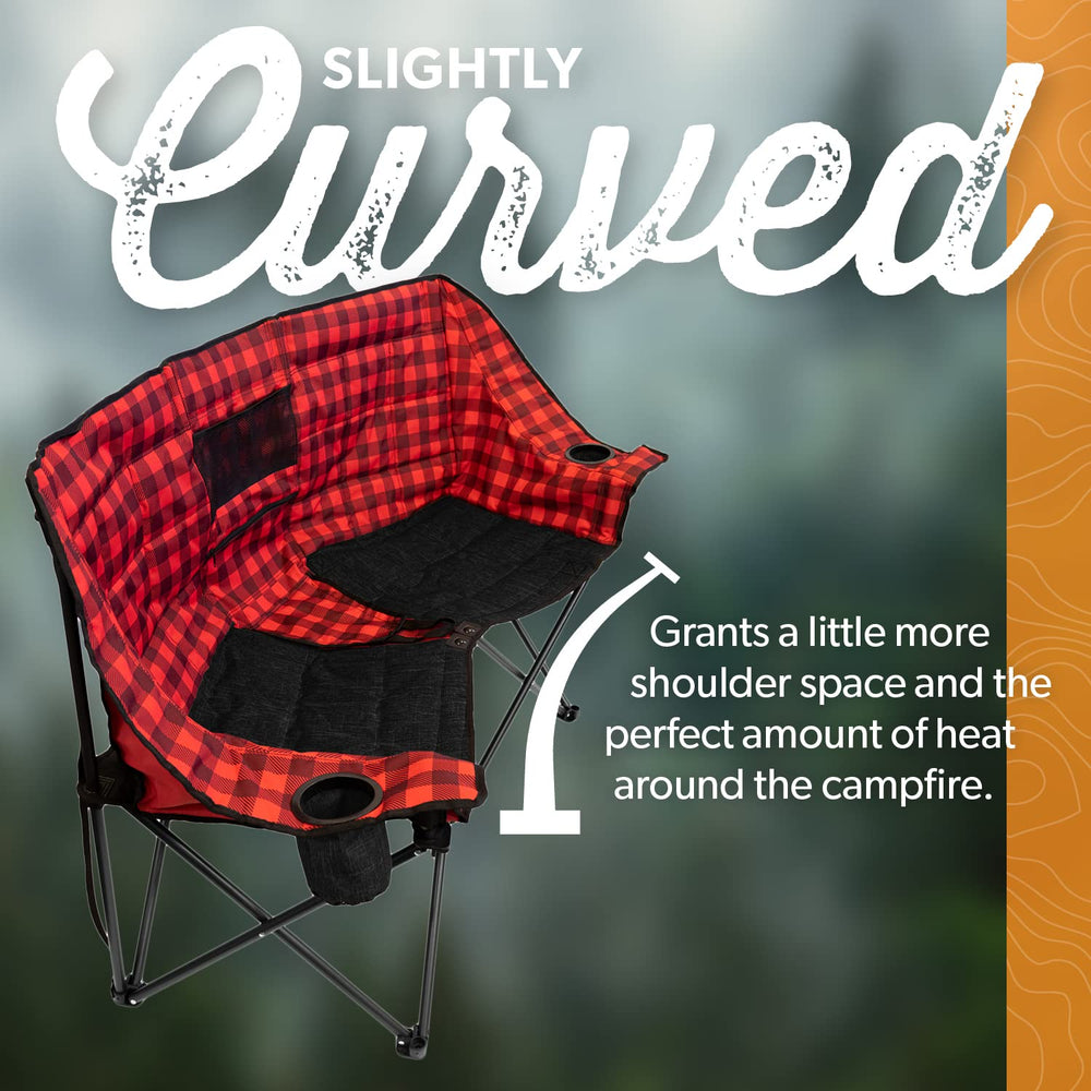 Kuma Outdoor Gear Kozy Bear Chair insulated cup holders keep drinks within arm's reach.
