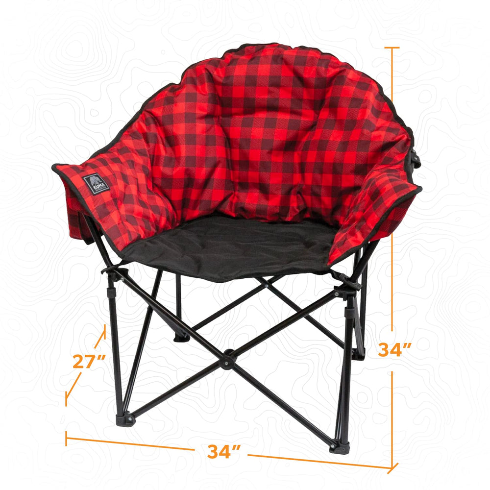 Kuma Lazy Bear Chair steel frame provides sturdy support on rugged terrain