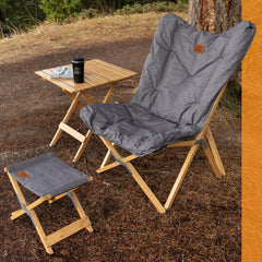 Kuma Yoho Bamboo Butterfly Chair with carry bag for easy transport