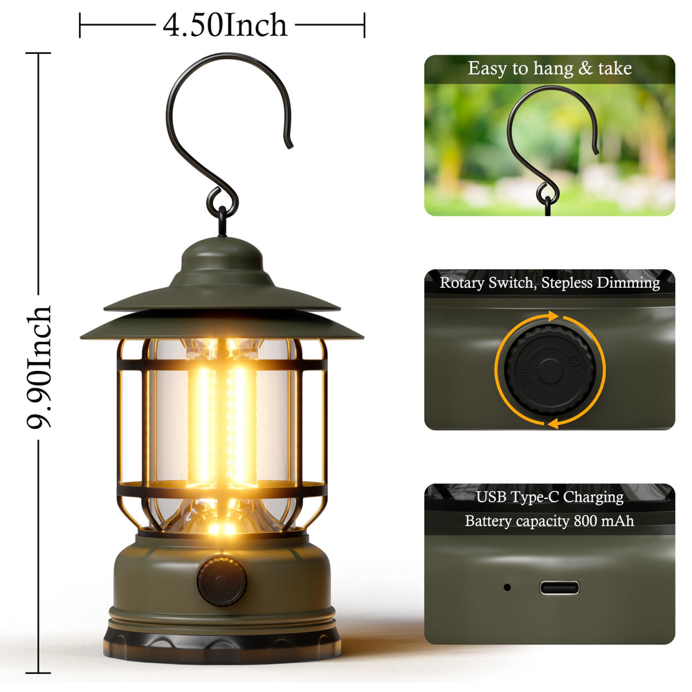 KUNDGLA durable ABS lantern designed for all-weather camping and home emergencies.
