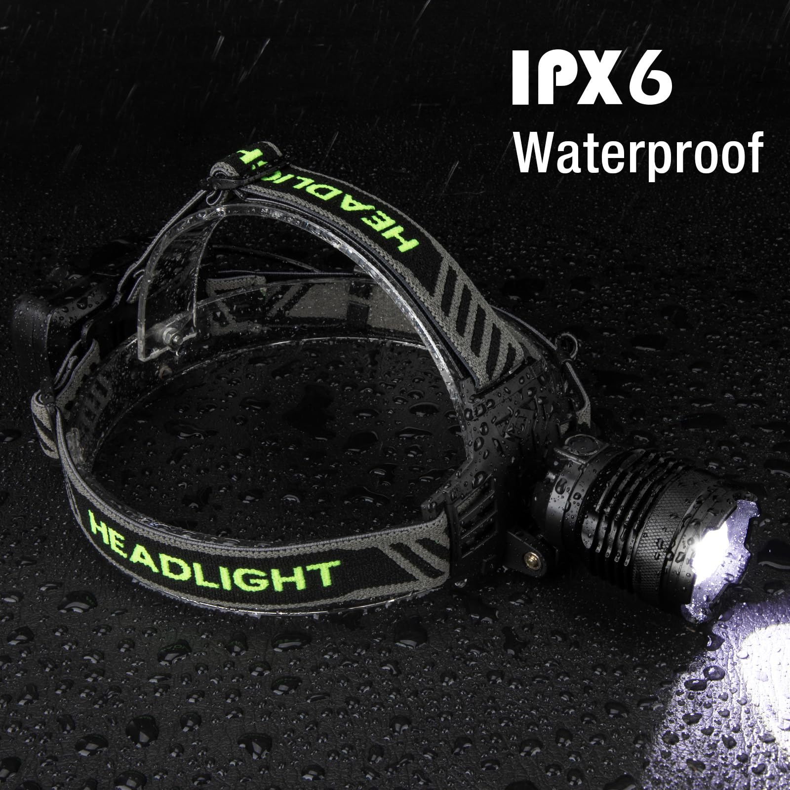 Kungf headlamp lightweight 266 grams for extended use