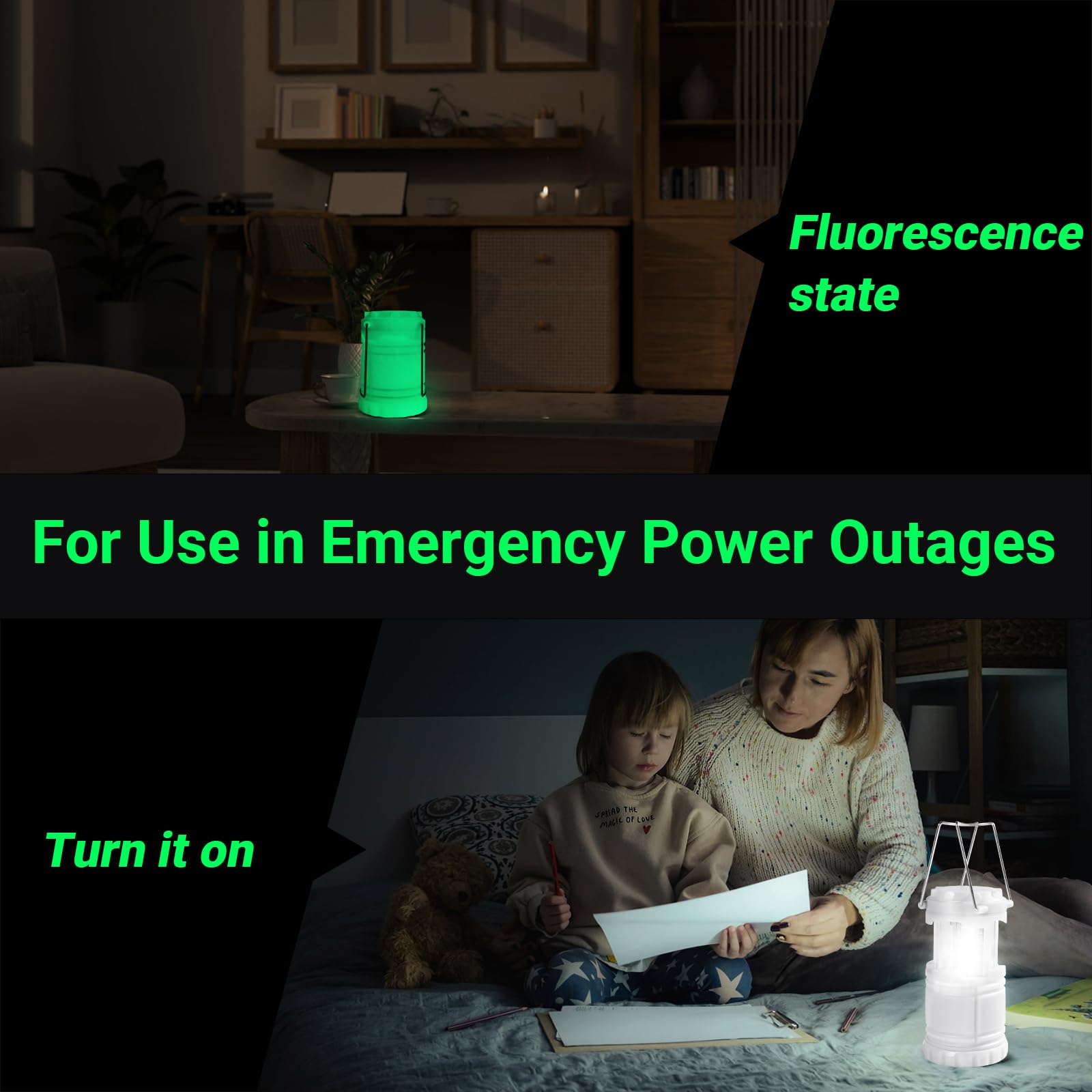 KunHe LED 350-lumen COB lantern demonstrates bright 360-degree coverage for tents.