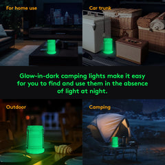 KunHe 360-degree 350-lumen lantern for even room lighting during camping and outages