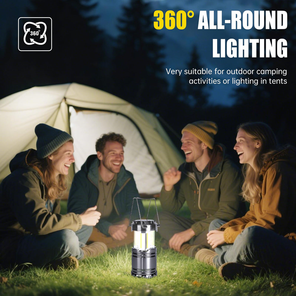 KunHe LED camping lantern IPX4 waterproof protects lighting during wet weather.