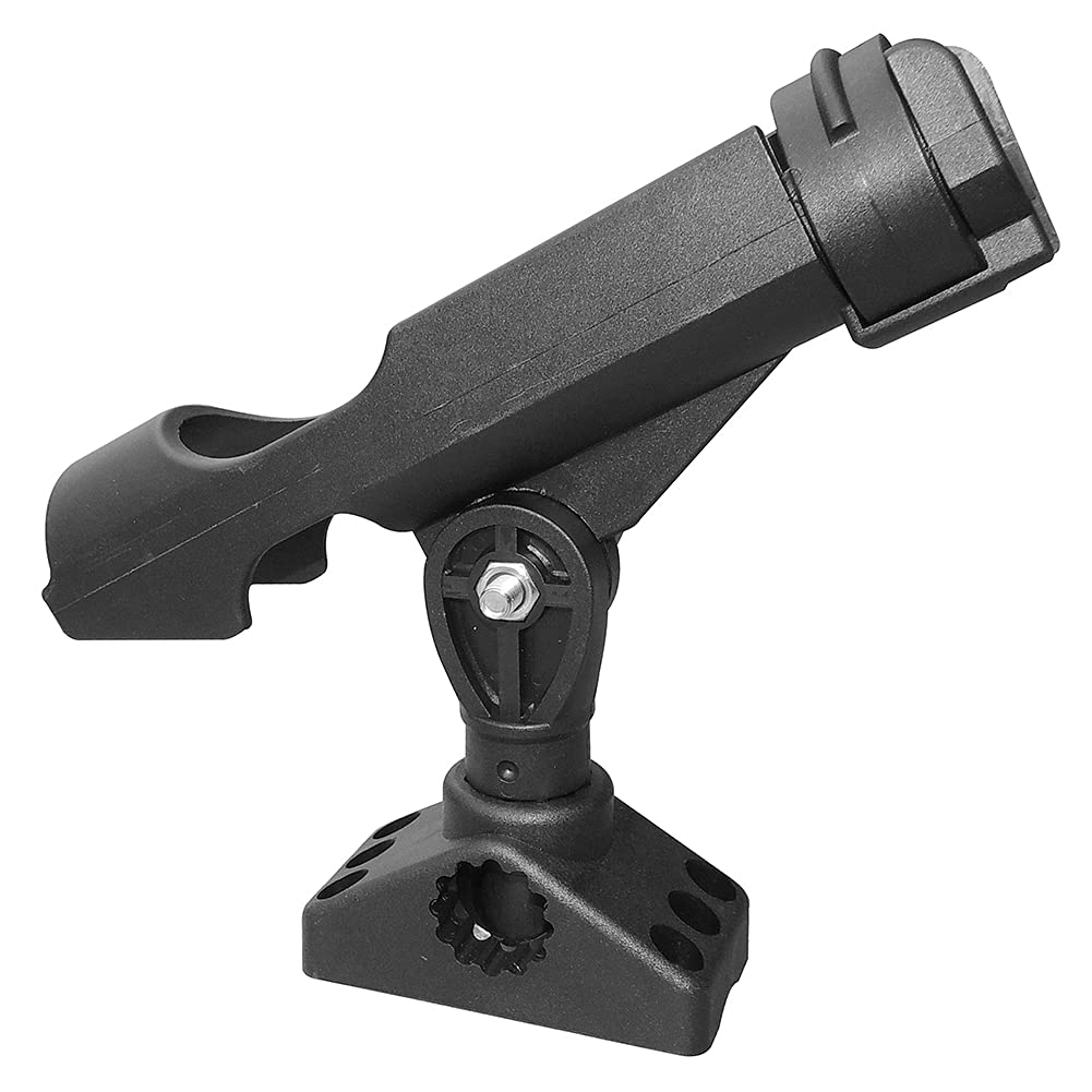 Rod holder showing 360-degree horizontal rotation