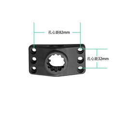 Close-up of reinforced nylon main body of the rod holder