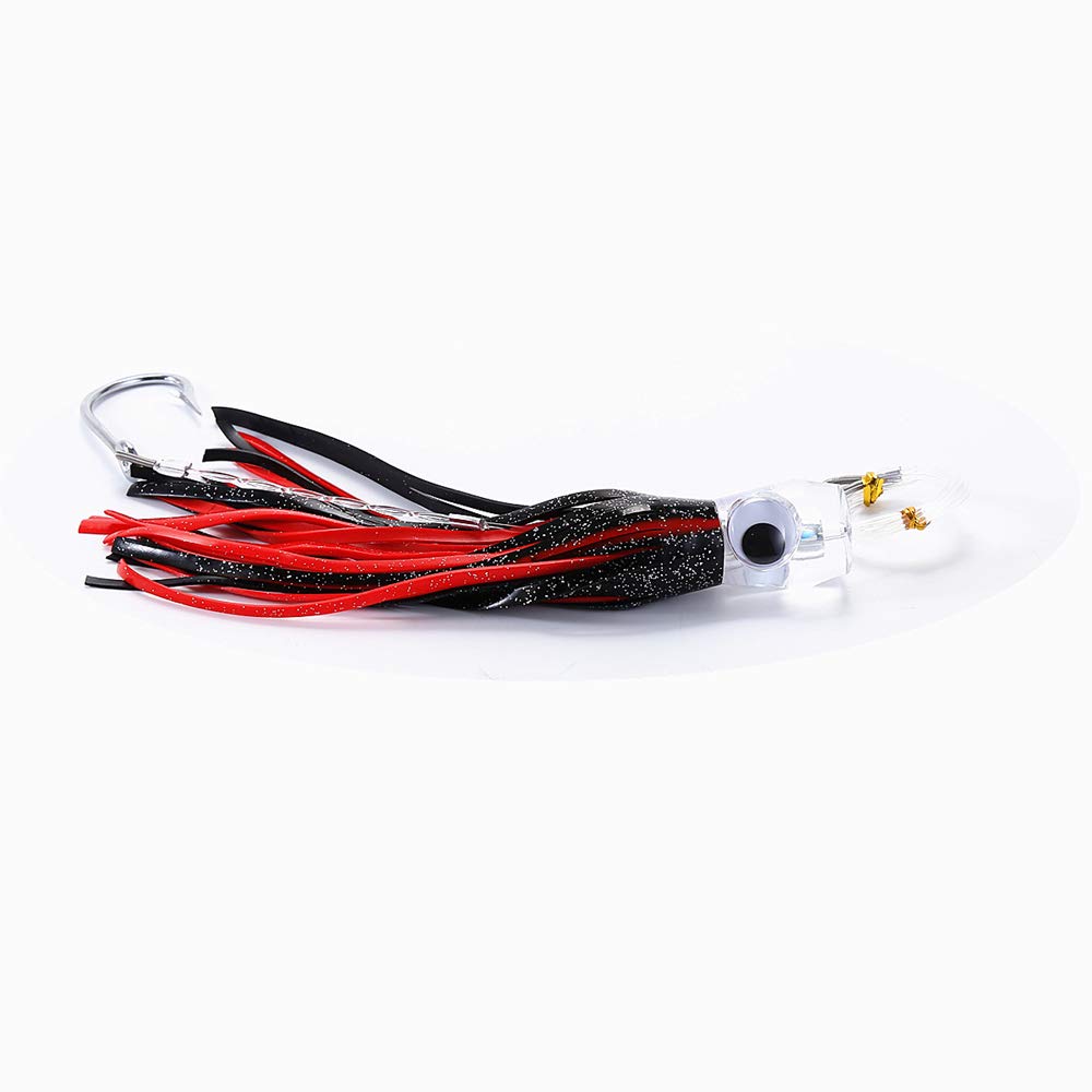 KUNSILANE blue-silver skirt lure boosts visibility for blue-water trolling