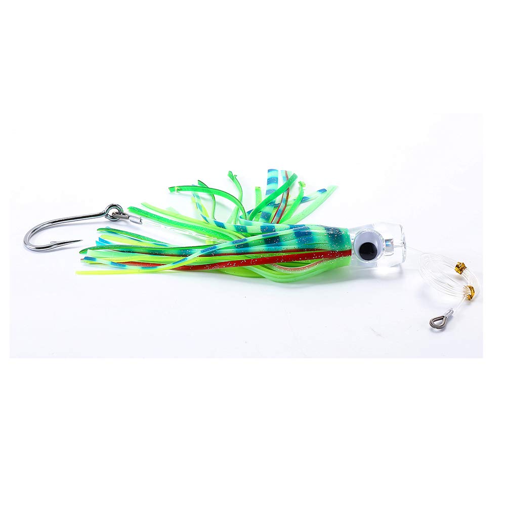 KUNSILANE fully rigged 9-inch lure ready for immediate deployment offshore