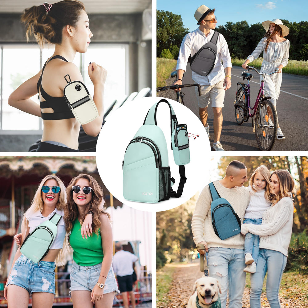 KUTQI phone bag fits 11-inch devices with secure strap.