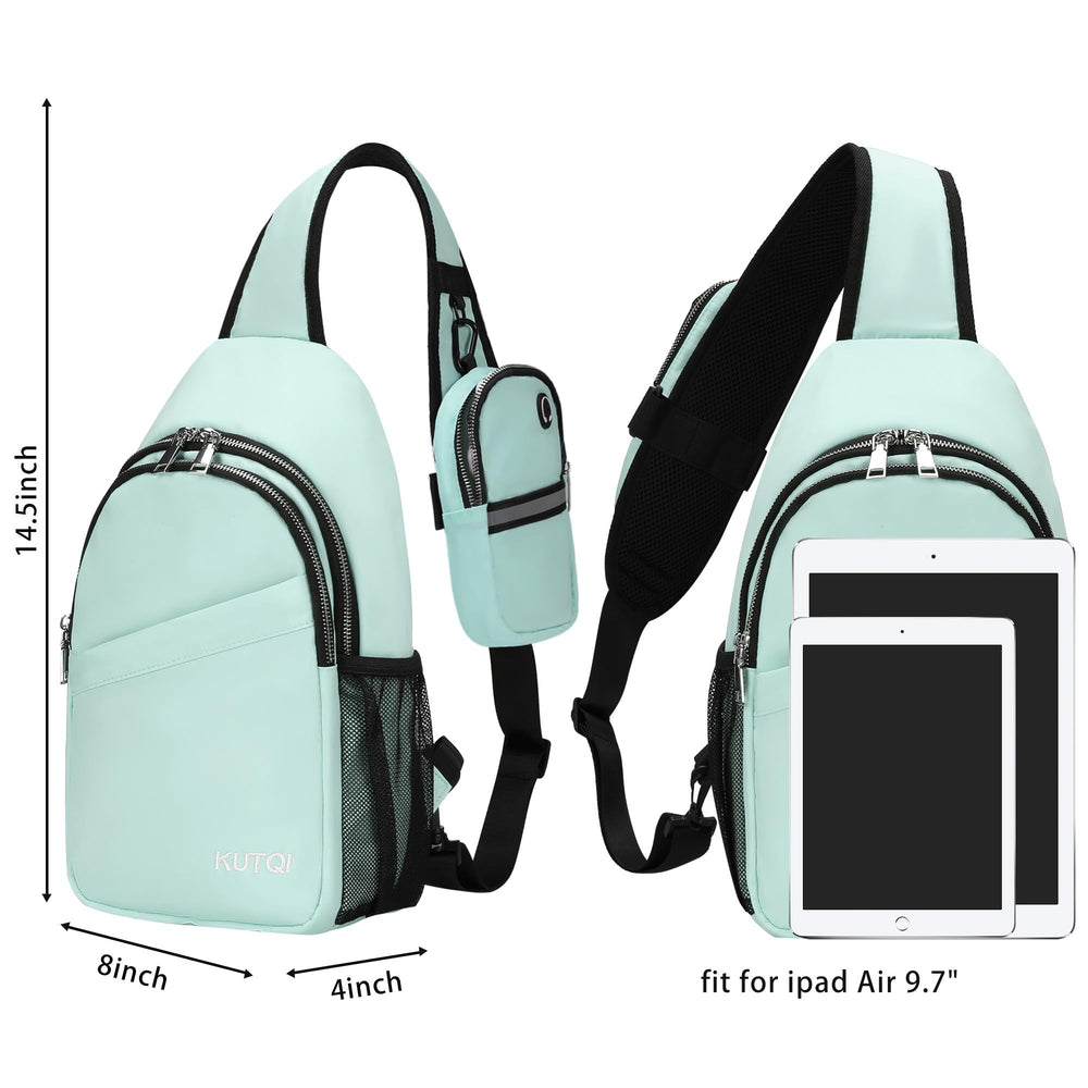 KUTQI sling back pocket hidden for cards and essentials.
