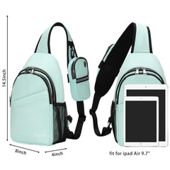 KUTQI sling back pocket hidden for cards and essentials.