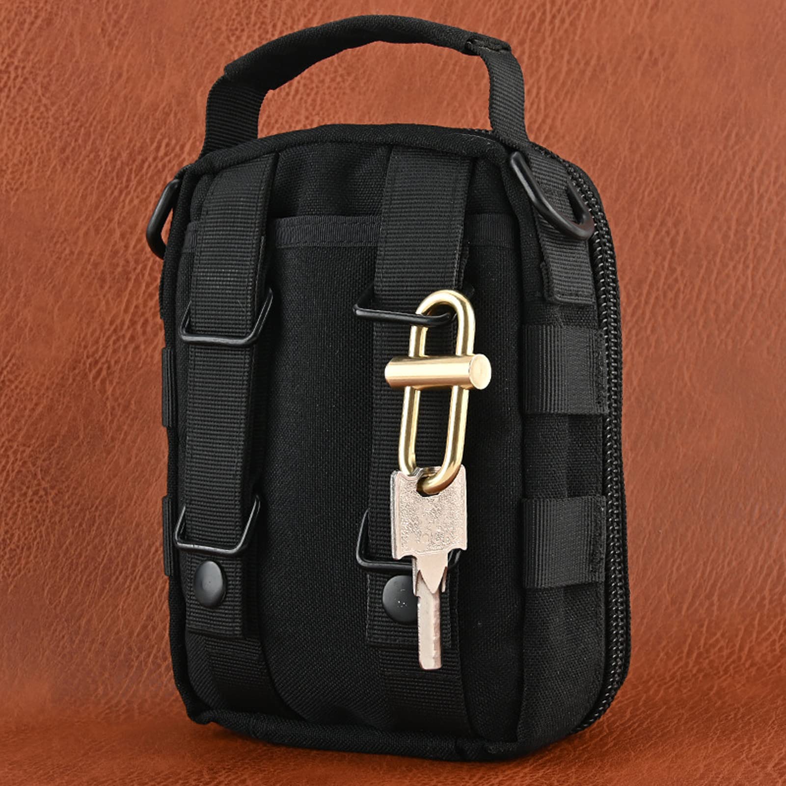 Kuuleyn brass lock keychain for daily use and reliable key access.