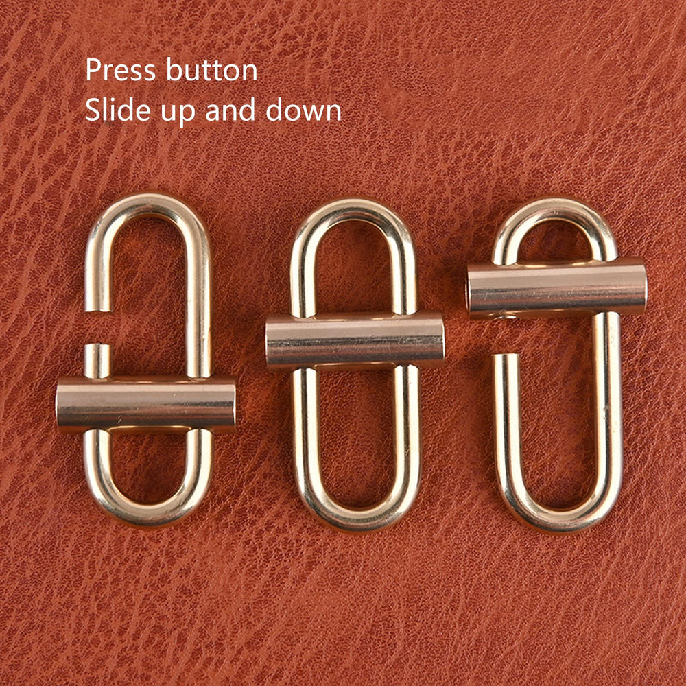 Kuuleyn brass lock keychain hanging with multiple items for versatile everyday carry.