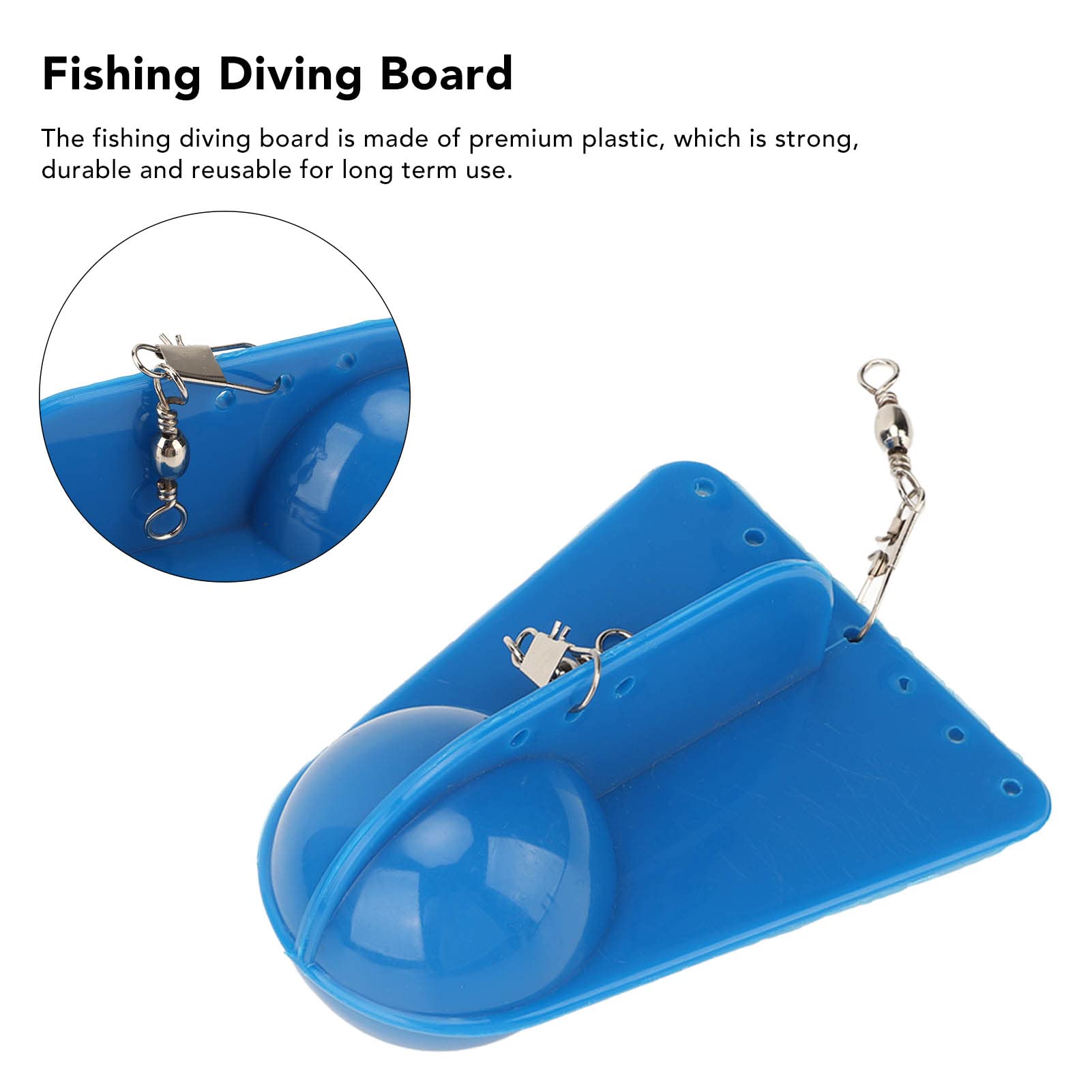 Kuuleyn diving board head-open with weights, allows deeper bait reach