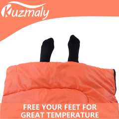 Kuzmaly sleeping bag lightweight 2.9lbs for effortless carrying on hikes and trips.