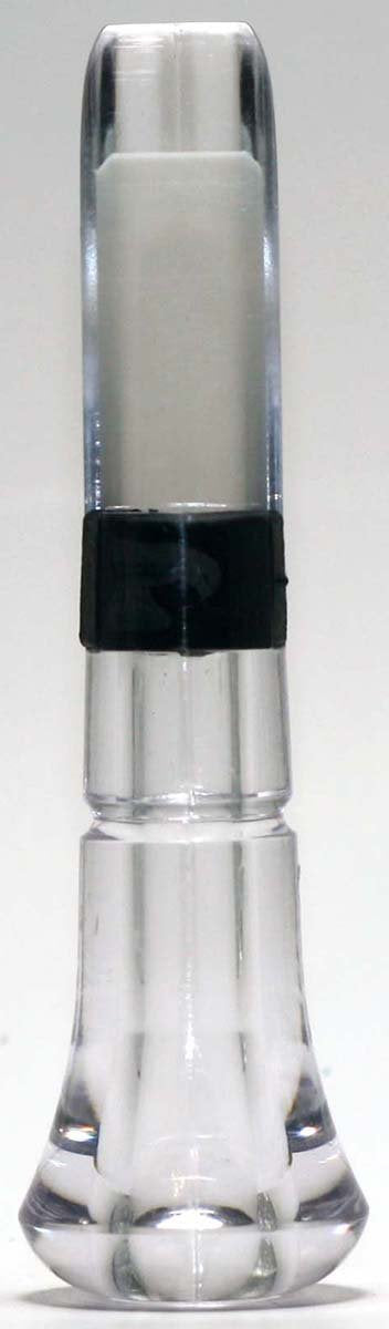 Kwack Wacker Cash Money single reed duck call inserts in clear housing, providing realistic hunt calls.
