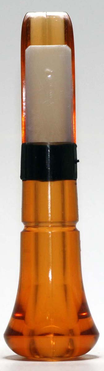 Kwack Wacker Smokin' Hen double reed inserts for bourbon finish deliver realistic hen calls in the field.