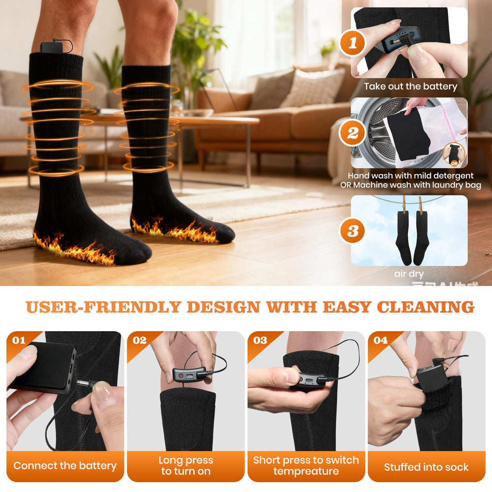 KWANCHOO winter-friendly socks ideal for skiing, camping, or hiking.