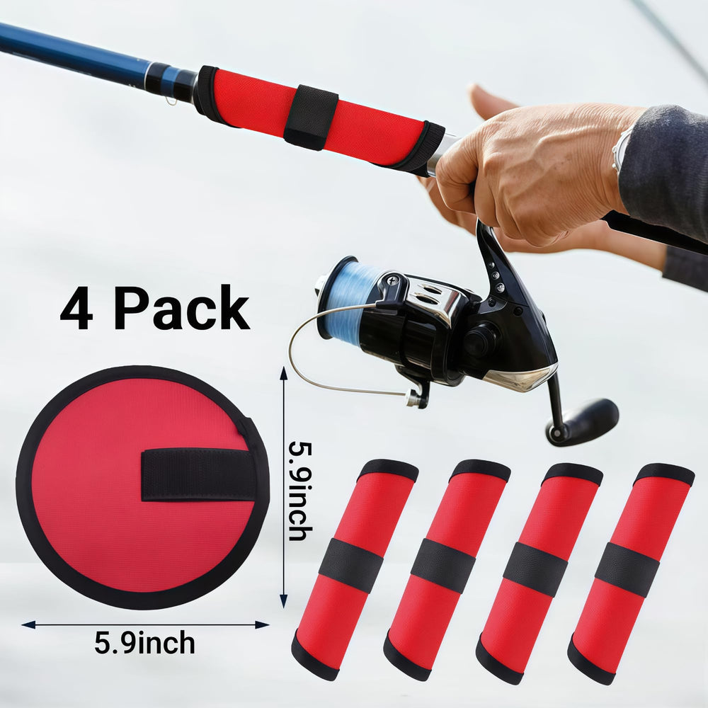 KWHSPKENG nylon lure wraps secure lures on a rod, reducing snag risk.